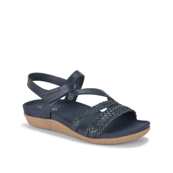 Baretraps Women's Jalen Asymmetrical Flat Sandals Navy Size 8M - Picture 1 of 5